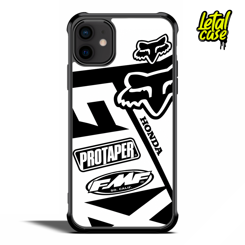 FUNDA TELEFONO - FOX BLANCO Y NEGRO